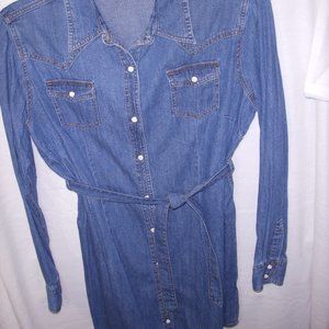 Wrangler Retro Size XXL Long Sleeve Denim Dress